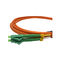 LC APC G652D σκοινί μπαλωμάτων οπτικών ινών PVC FTTH 1m